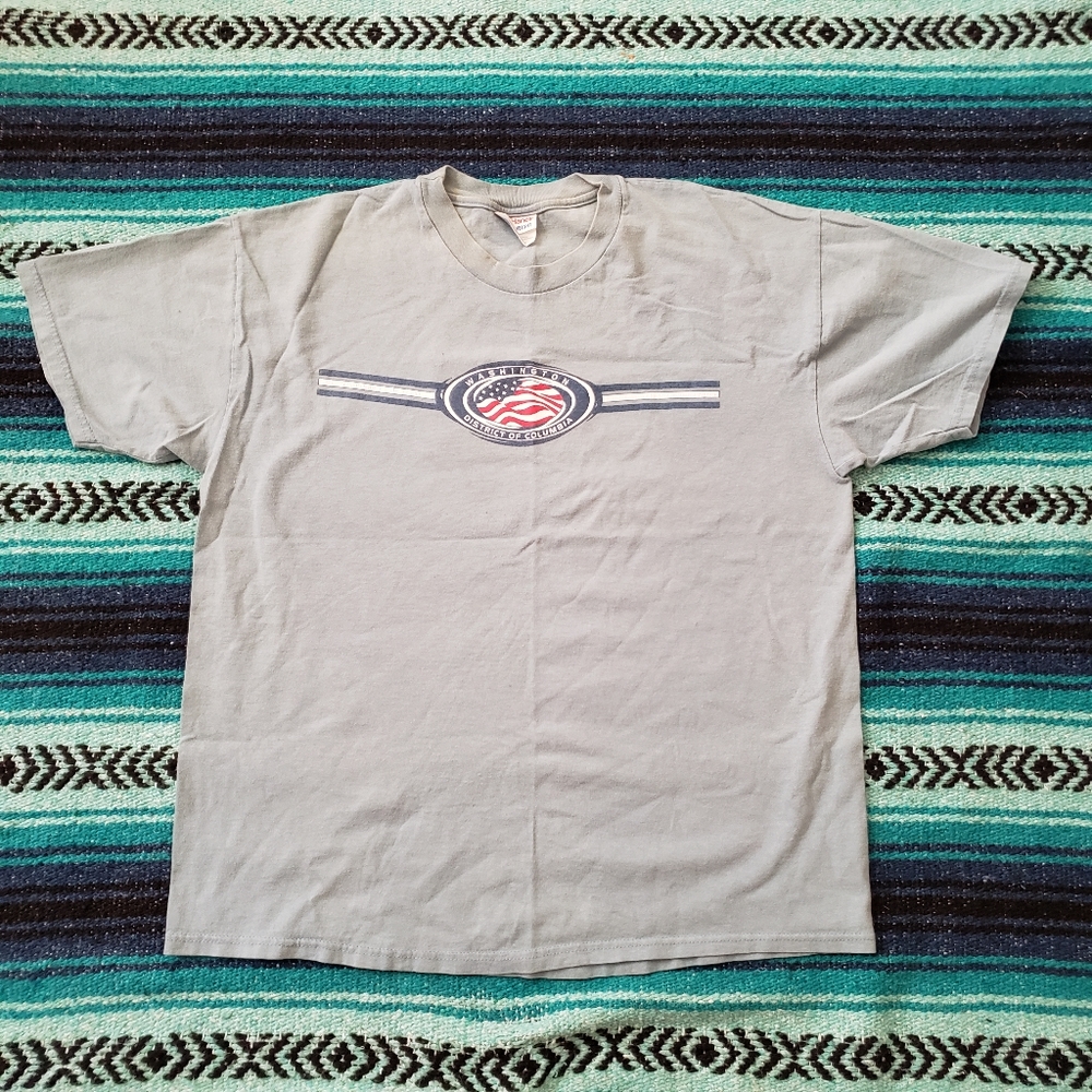 Vintage Washington DC American Flag graphic tee